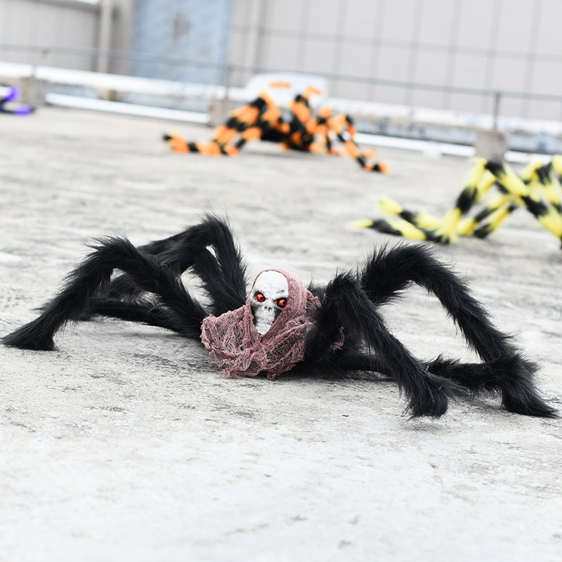 Ghost Head Spider Prop | Premium Halloween Haunted House Decor