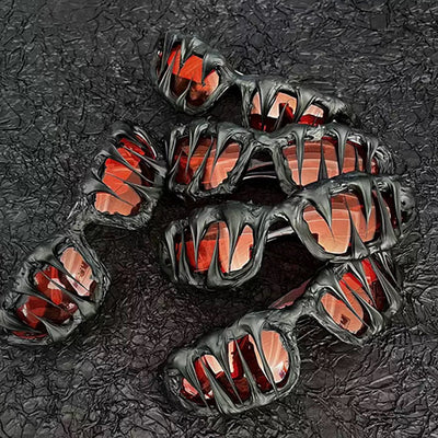 Asymmetrical Resin Sunglasses | Premium Halloween Statement Eyewear