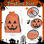 Burlap Candy Pouch Set | Premium Halloween Gift Bags, 5pc