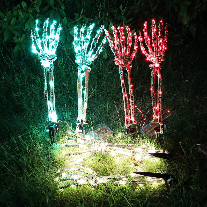 LED Skeleton Hand Ground Stake | Premium Halloween Yard Decor