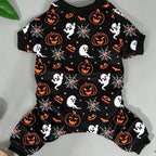 Pumpkin Pajama Pet Costume | Premium Halloween Four-Leg Outfit