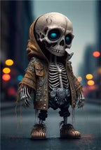 Resin Skeleton Figurine Set | Premium Halloween Home Decor