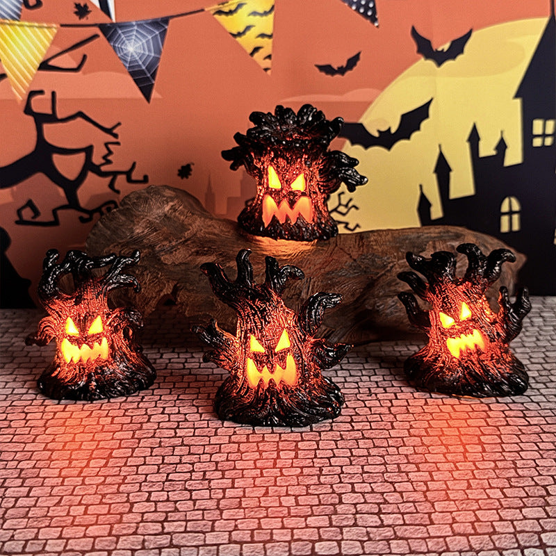 LED Resin Tree Spirit Ornament | Premium Halloween Light-Up Decor