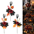 Black Pumpkin Branch Bouquet | Premium Halloween Decor Stems