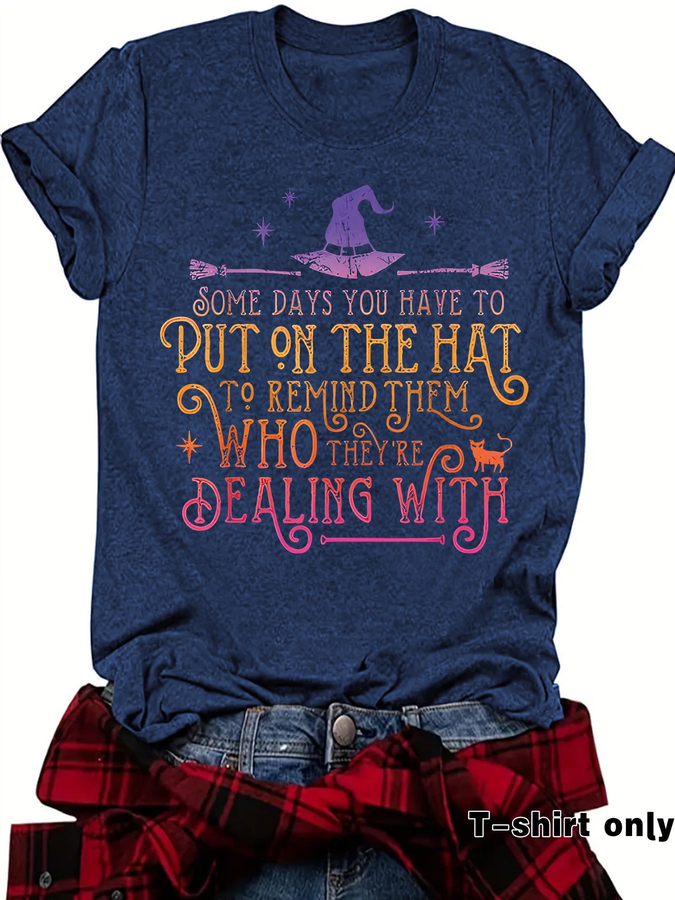 Humorous Witch Graphic Tee | Premium Halloween Short-Sleeve Shirt