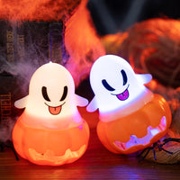 Ghost Pumpkin Lantern | Premium Halloween Light-Up Decor
