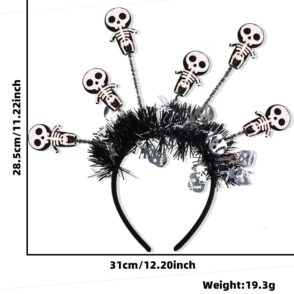 Halloween Party Headband | Premium Pumpkin & Spider Accessory
