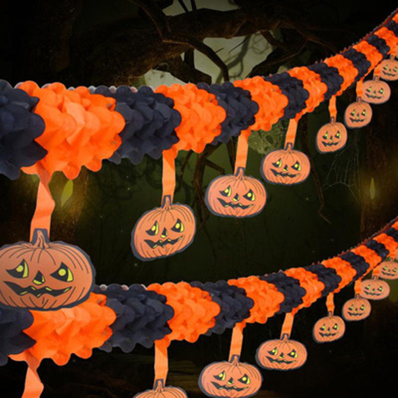 Pumpkin Honeycomb Decoration | Premium Halloween Party Prop