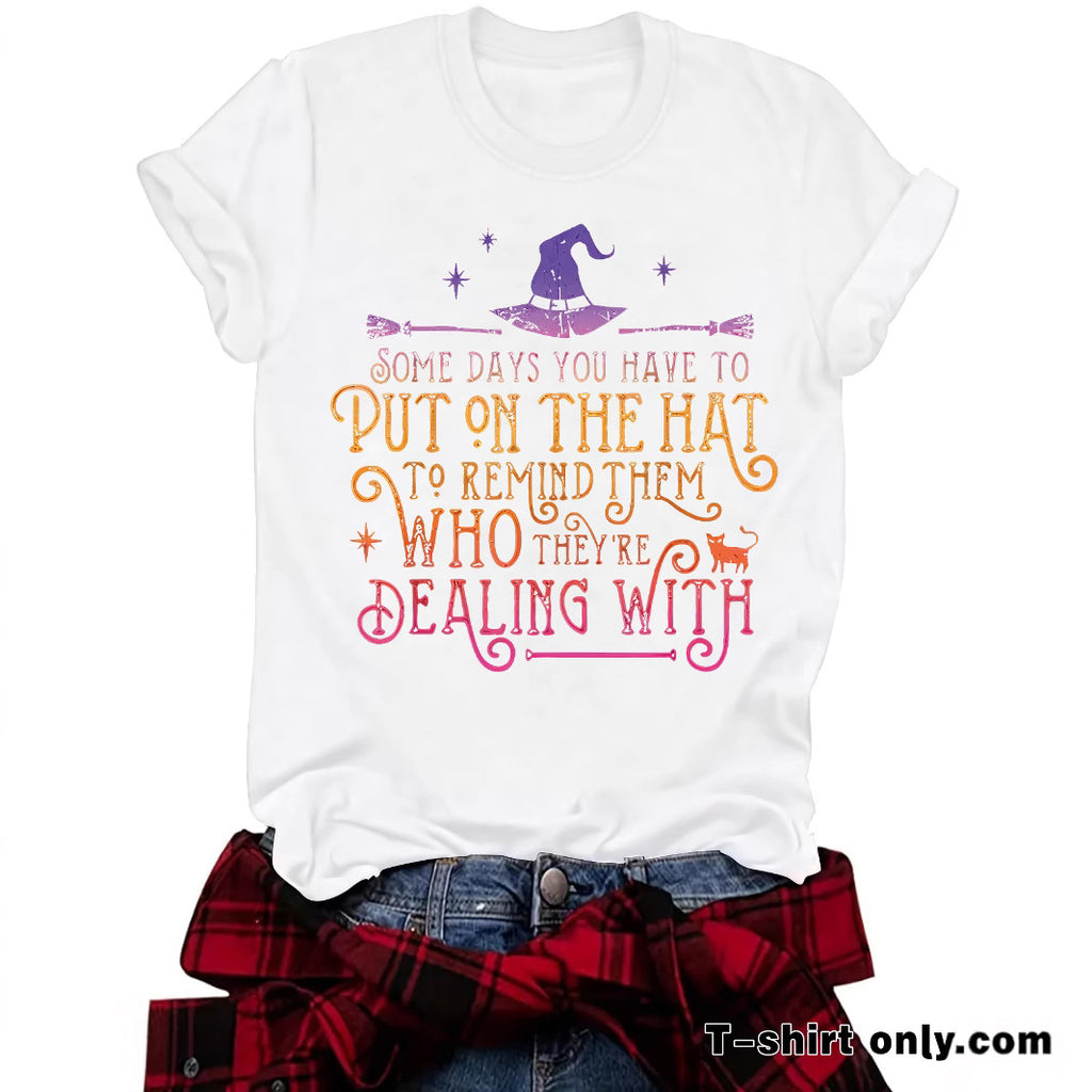 Humorous Witch Graphic Tee | Premium Halloween Short-Sleeve Shirt