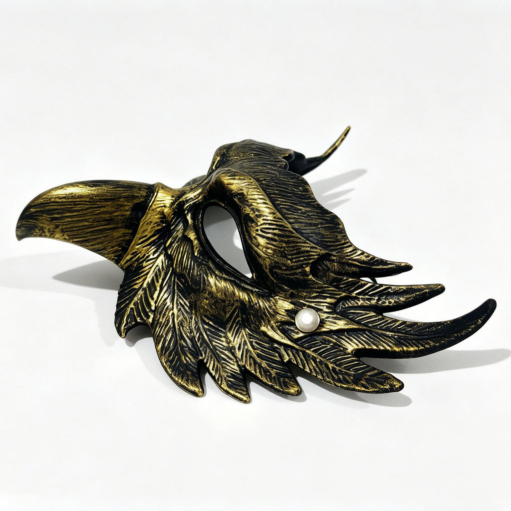 Half-Face Eagle Mask | Premium Halloween Costume Prop