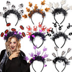 Halloween Party Headband | Premium Pumpkin & Spider Accessory