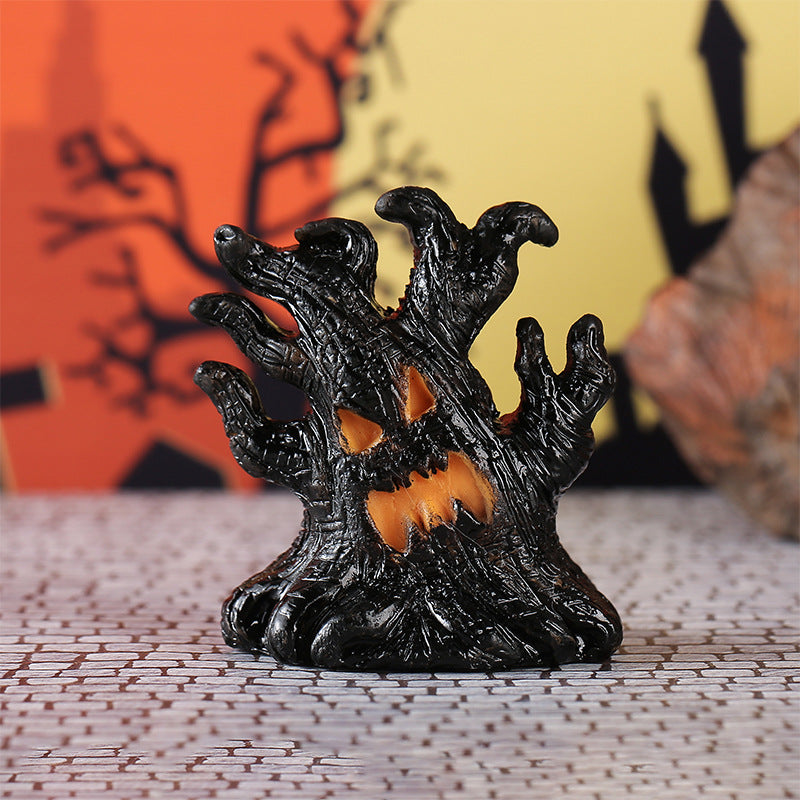 LED Resin Tree Spirit Ornament | Premium Halloween Light-Up Decor