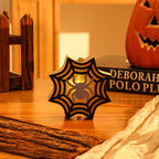 Wooden Pumpkin Skull Lantern | Premium Halloween Night Light