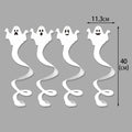 Hanging Ghost Ornament Set | Premium Halloween Scene Decor, 8pc