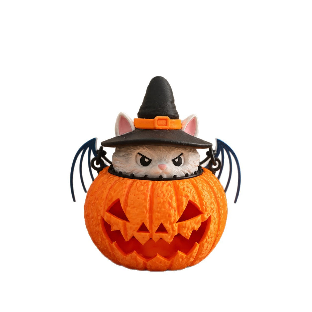 Cat Pumpkin Desk Lamp | Premium Halloween LED Decor