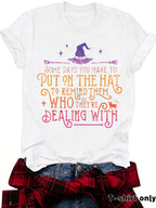 Humorous Witch Graphic Tee | Premium Halloween Short-Sleeve Shirt