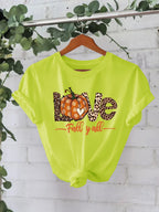 Pumpkin Love Graphic Tee | Premium Halloween Short Sleeve