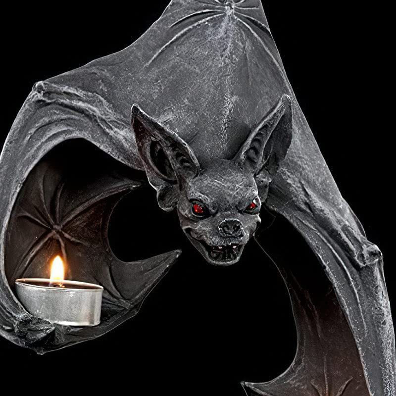 Bat Wall Tealight Holder | Premium Halloween Candlestick Decor