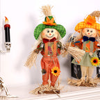 Pumpkin Scarecrow Figure | Premium Halloween Harvest Display
