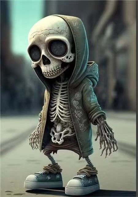 Resin Skeleton Figurine Set | Premium Halloween Home Decor