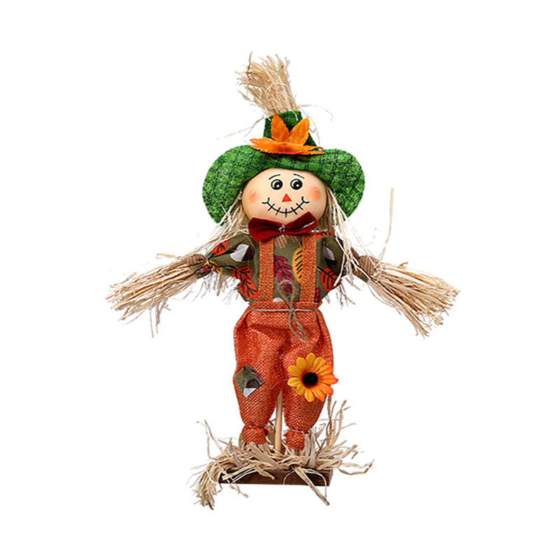 Pumpkin Scarecrow Figure | Premium Halloween Harvest Display