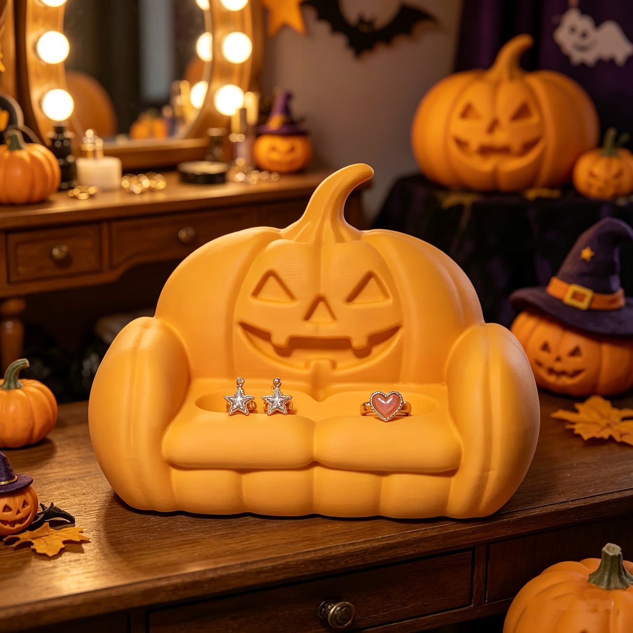 Ghost Sofa Jewelry Tray | Premium Halloween Desk Decor