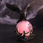 Resin Crow Night Light | Premium Halloween Table Lamp