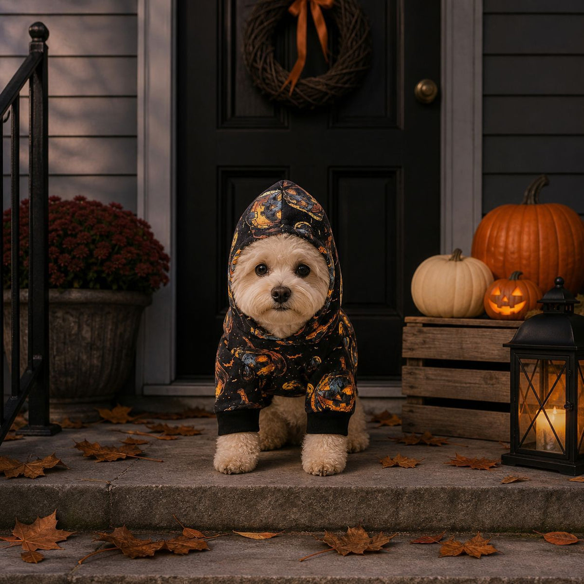 Pumpkin Wizard Pet Hoodie | Premium Halloween Costume