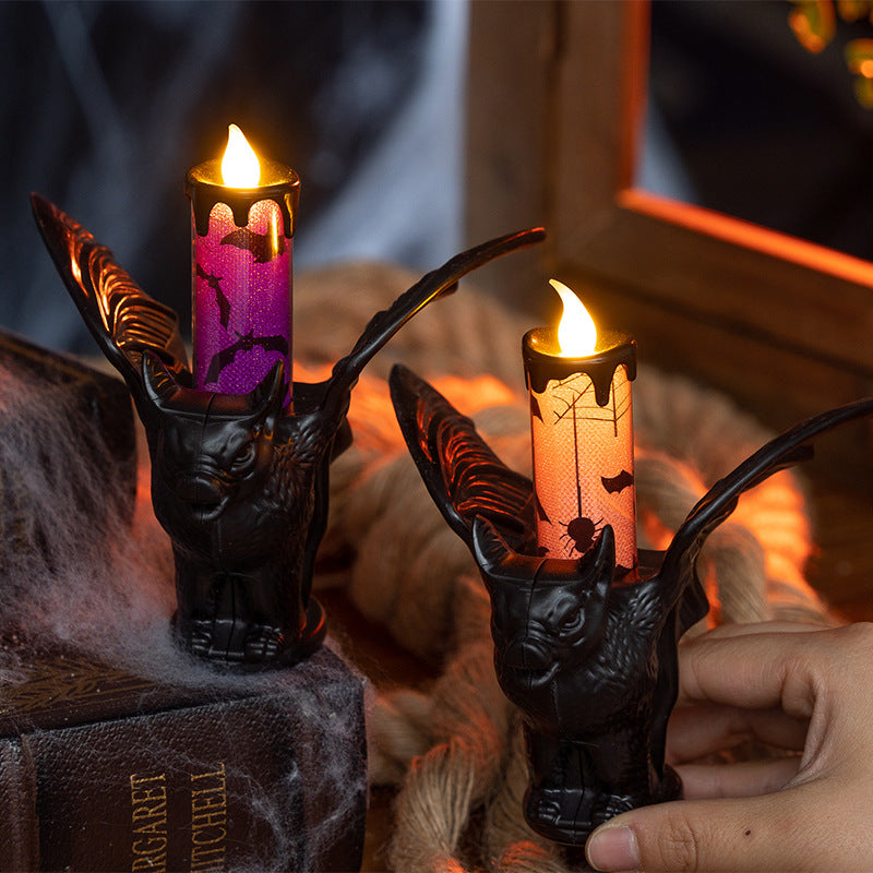 Bat Candle Night Light | Premium Halloween LED Decor
