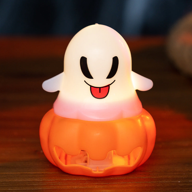 Ghost Pumpkin Lantern | Premium Halloween Light-Up Decor