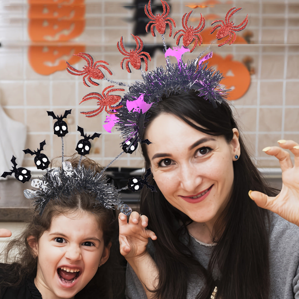 Halloween Party Headband | Premium Pumpkin & Spider Accessory