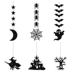 Halloween Streamer Décor Set, 6pc | Premium Party Hanging Decorations