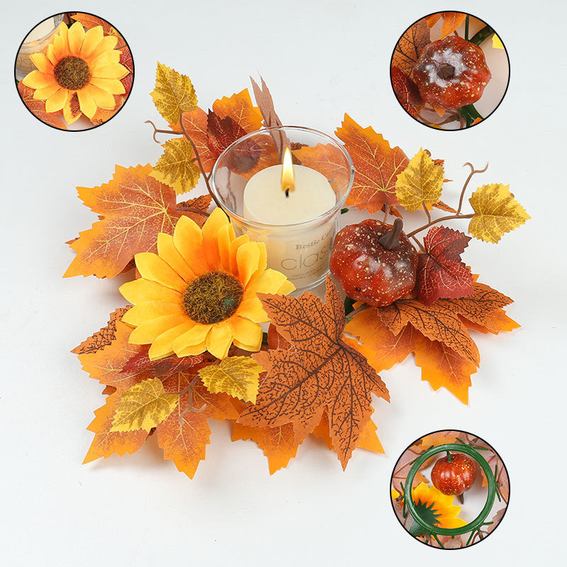 Autumn Berry Pumpkin Wreath | Premium Halloween Decor