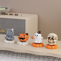 Spinning Pumpkin Resin Ornament | Premium Halloween Decor