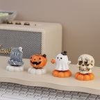 Spinning Pumpkin Resin Ornament | Premium Halloween Decor