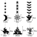 Halloween Streamer Décor Set, 6pc | Premium Party Hanging Decorations