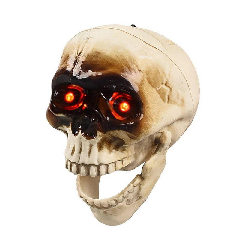 Motion Sensor Skull Heads | Premium Halloween Sound & Light Prop
