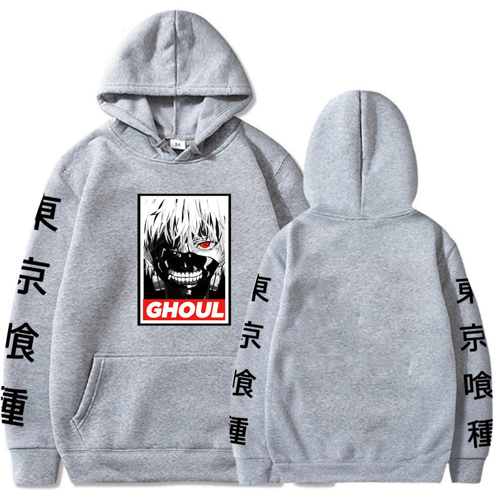 Dark Anime-Style Graphic Hoodie | Premium Halloween Streetwear