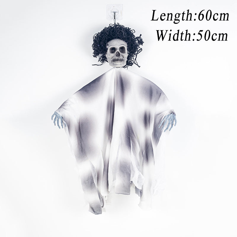 Hanging Grim Reaper Skull Prop | Premium Halloween Horror Decor