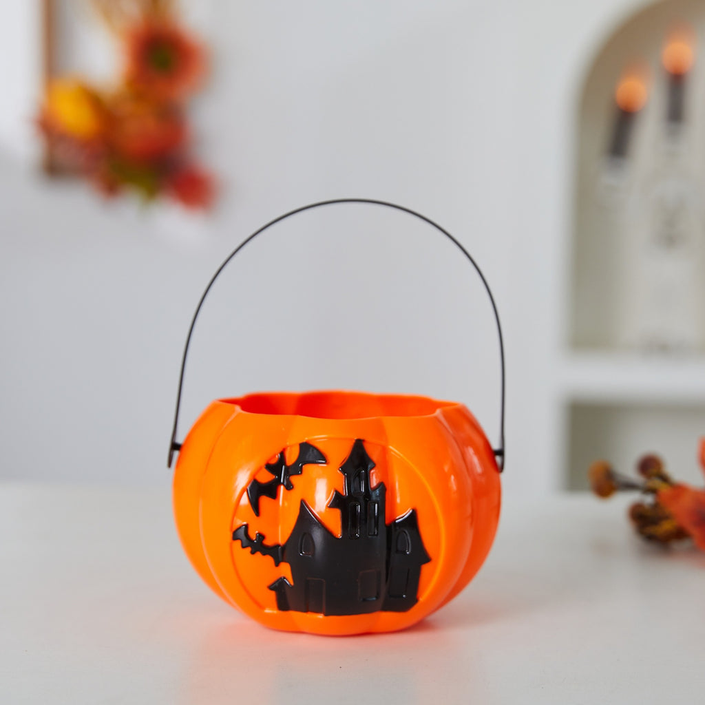 Glow-in-the-Dark Pumpkin Lantern | Premium Halloween Kids Bucket