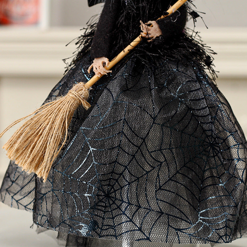 Witch Doll Tree Topper | Premium Halloween Desktop Ornament