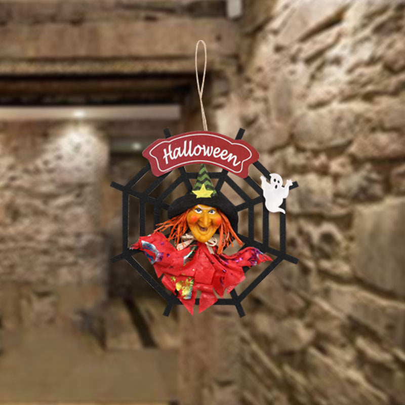 Spider Web Hanging Decor | Premium Halloween Door Prop