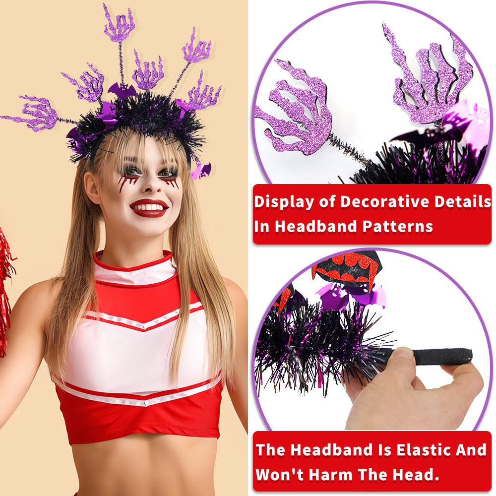 Halloween Party Headband | Premium Pumpkin & Spider Accessory