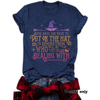 Humorous Witch Graphic Tee | Premium Halloween Short-Sleeve Shirt