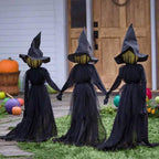 Light-Up Witch Ghost Decoration | Premium Halloween Voice-Control Prop