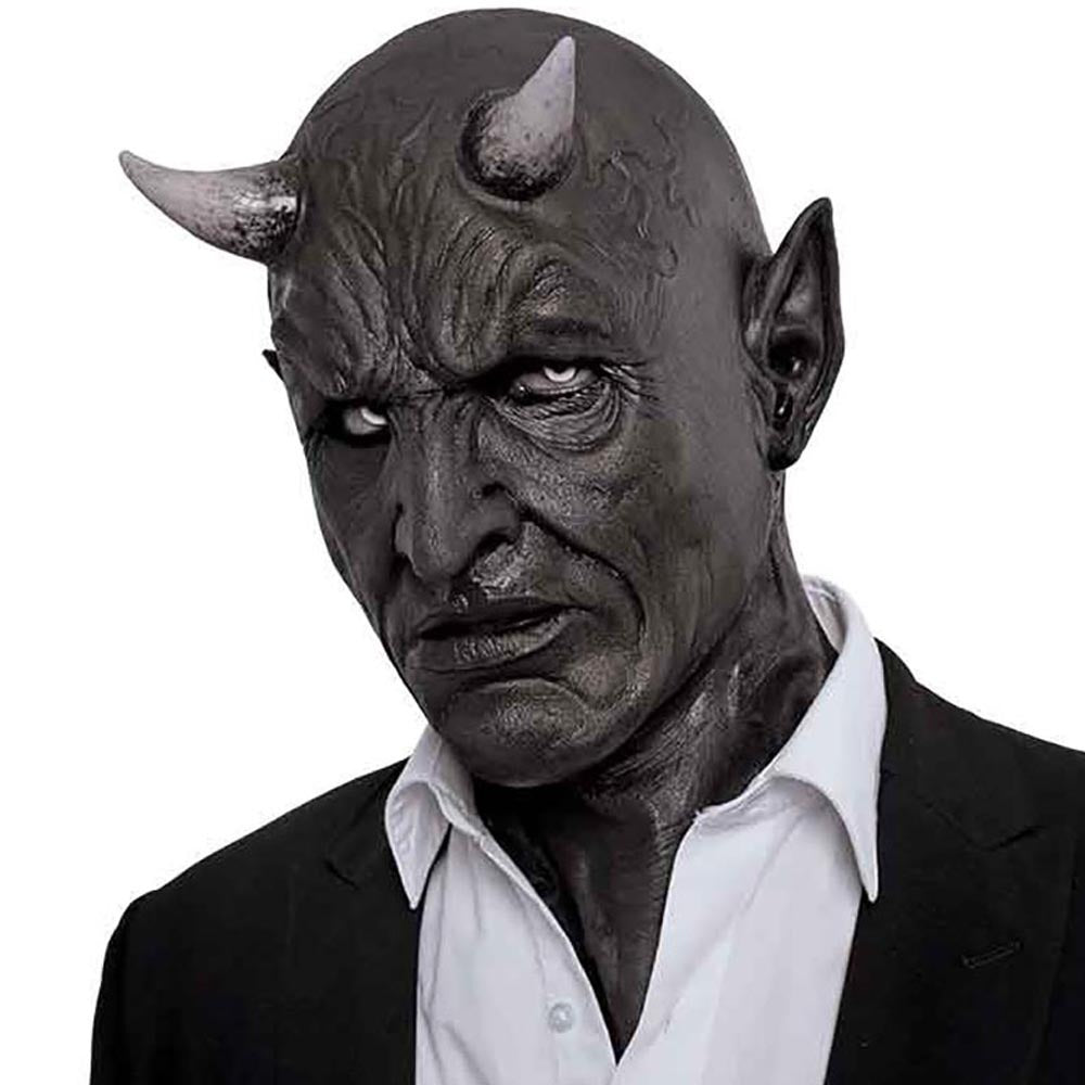 Demon Horn Mask | Premium Halloween Latex Costume Prop