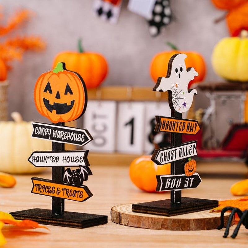 Wooden Ghost Display Stand | Premium Halloween DIY Decor