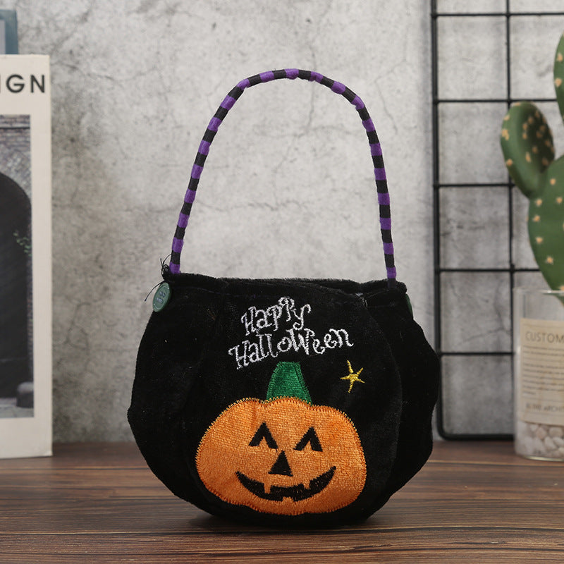 Halloween Kids Candy Tote | Premium Pumpkin & Witch Bag
