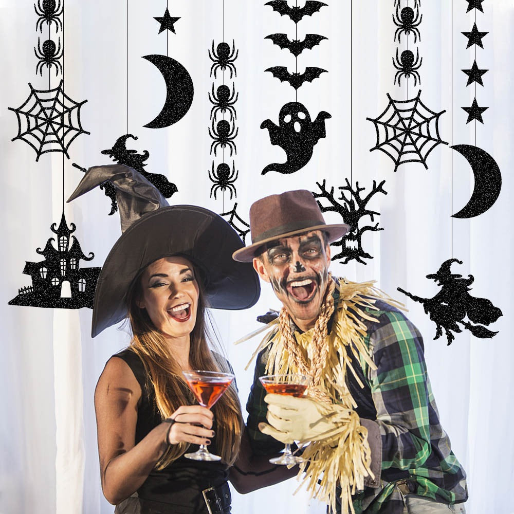 Halloween Streamer Décor Set, 6pc | Premium Party Hanging Decorations