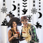 Halloween Streamer Décor Set, 6pc | Premium Party Hanging Decorations